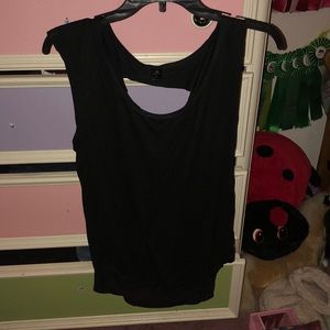 Black tank top